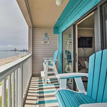 Updated Front Beach Condo With Resort Amenities! Corpus Christi Eksteriør bilde