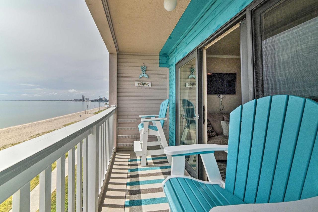 Updated Front Beach Condo With Resort Amenities! Corpus Christi Eksteriør bilde